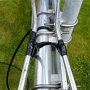 the shielded section of the coax is close to the mast plate on the right side