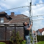 almost ready with the assembly of the antenna