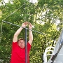 Erceting my portable shortwave antenna - always a challenge!