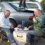 Herbert DF7DJ and Dietmar DL2DR enjoyed the breakfast